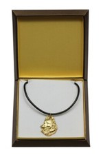Belgian Shepherd Dog - Dog Collar In Gift Box, Gold-Plated Pendant For