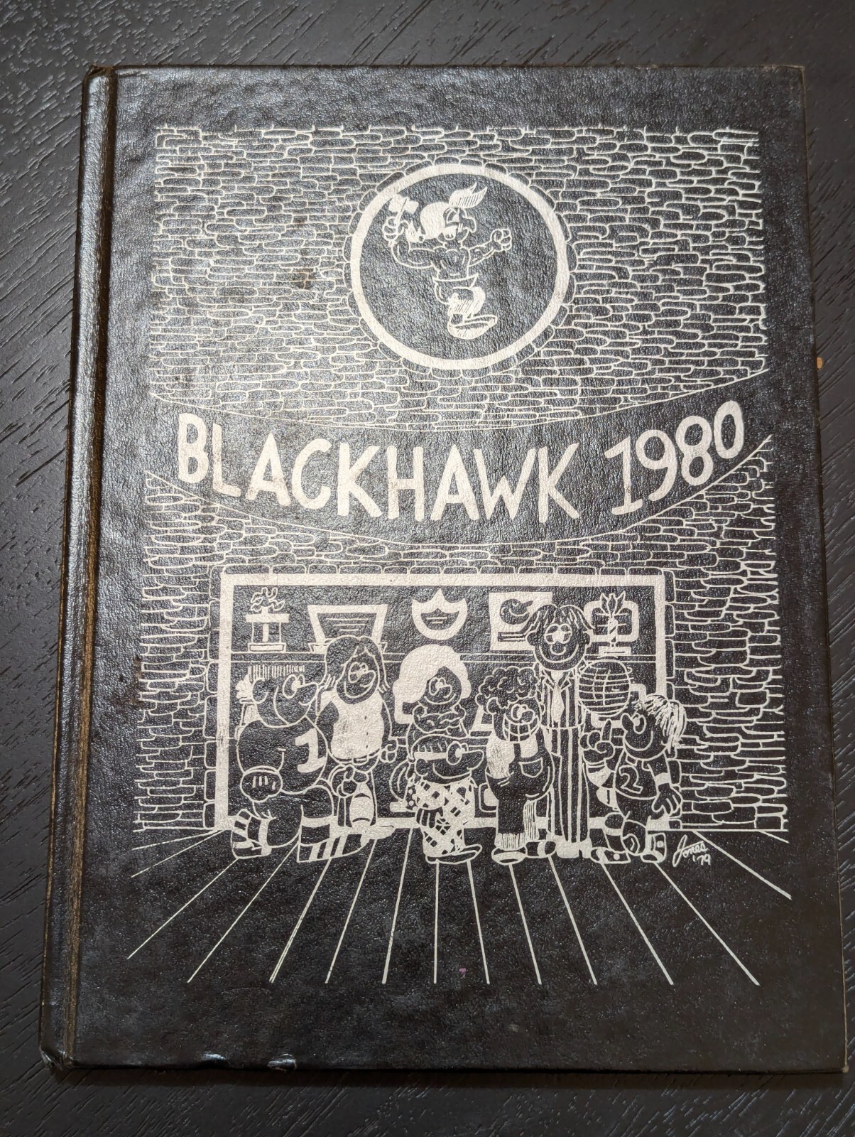 1980 MILTON WISCONSIN WI HIGH SCHOOL YEARBOOK BLACKHAWK