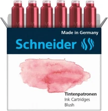 Schneider Ink Cartridge Pastel Standard Format Ball Closure, Refill for Fountain