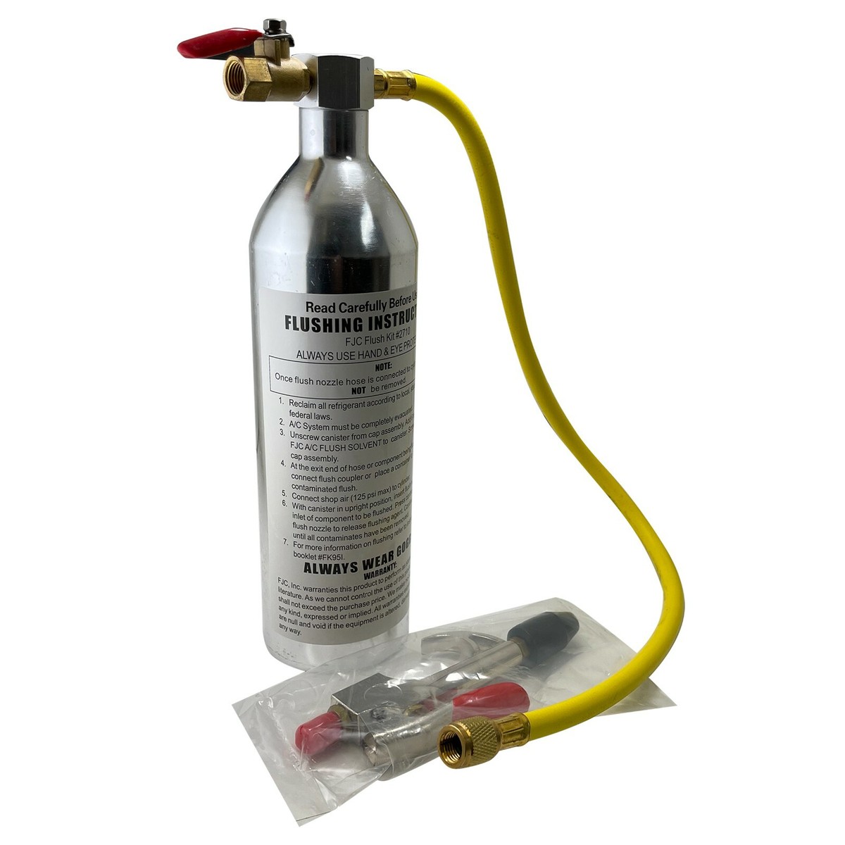 FJC 2710 A/C Repair System Flush Gun with Flow Control Valve &amp; Air 