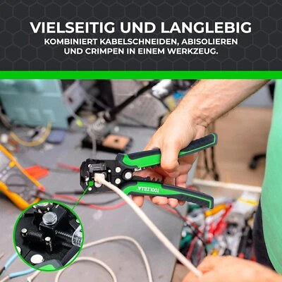 TOOLZILLA Professional Automatic Wire Striper Cutter Stripper Crimper Pliers Terminal Tool