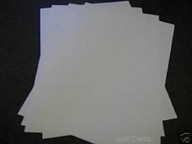 White Paper Inserts for Card Blanks - lots of sizes available - 120 gsm