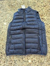 Alpine Swiss Women's Lightweight Down Alternative Vest Jacket Jodie Navy size M