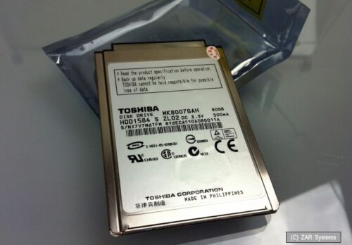 Toshiba MK8007GAH HDD 80GB 1.8 Zoll IDE 4200RPM 8mm Festplatte, HDD1584, NEUW. - Picture 1 of 1
