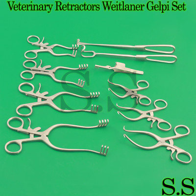 Set Di 3 Retrattori Chirurgici Gelpi In Acciaio Inox – 5,5 Pollici, Per Veterinaria E Chirurgia Generale