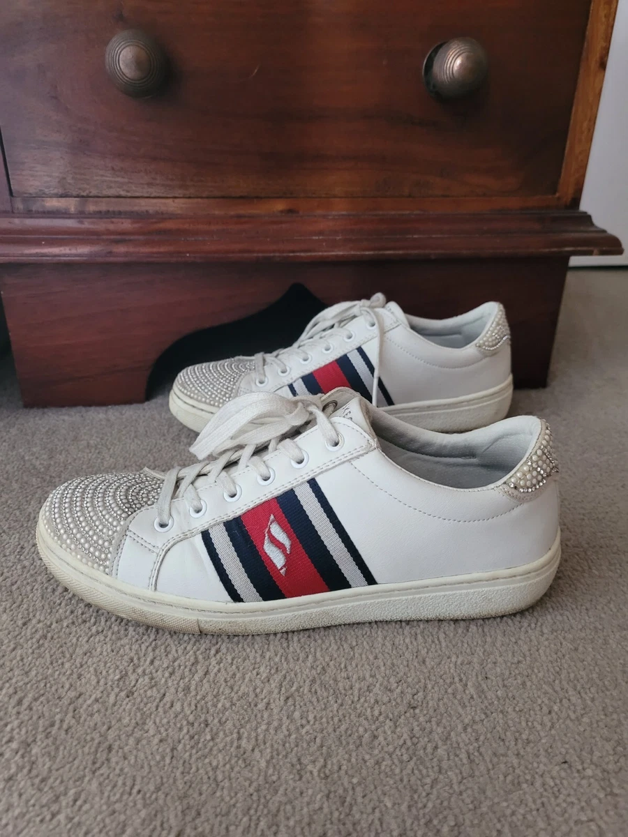 SKECHERS Goldie Collegiate Cruizers Trainers with Pearls