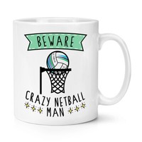Beware VerrüCkte Korbball Mann 284Ml Becher Tasse Sport Vatertag Brother Lustig