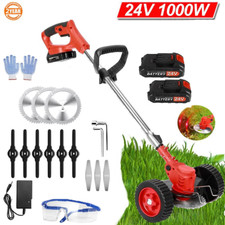 1000W Cordless Weed Eater Electric Brush Cutter Lawn Edger Grass String Trimmer