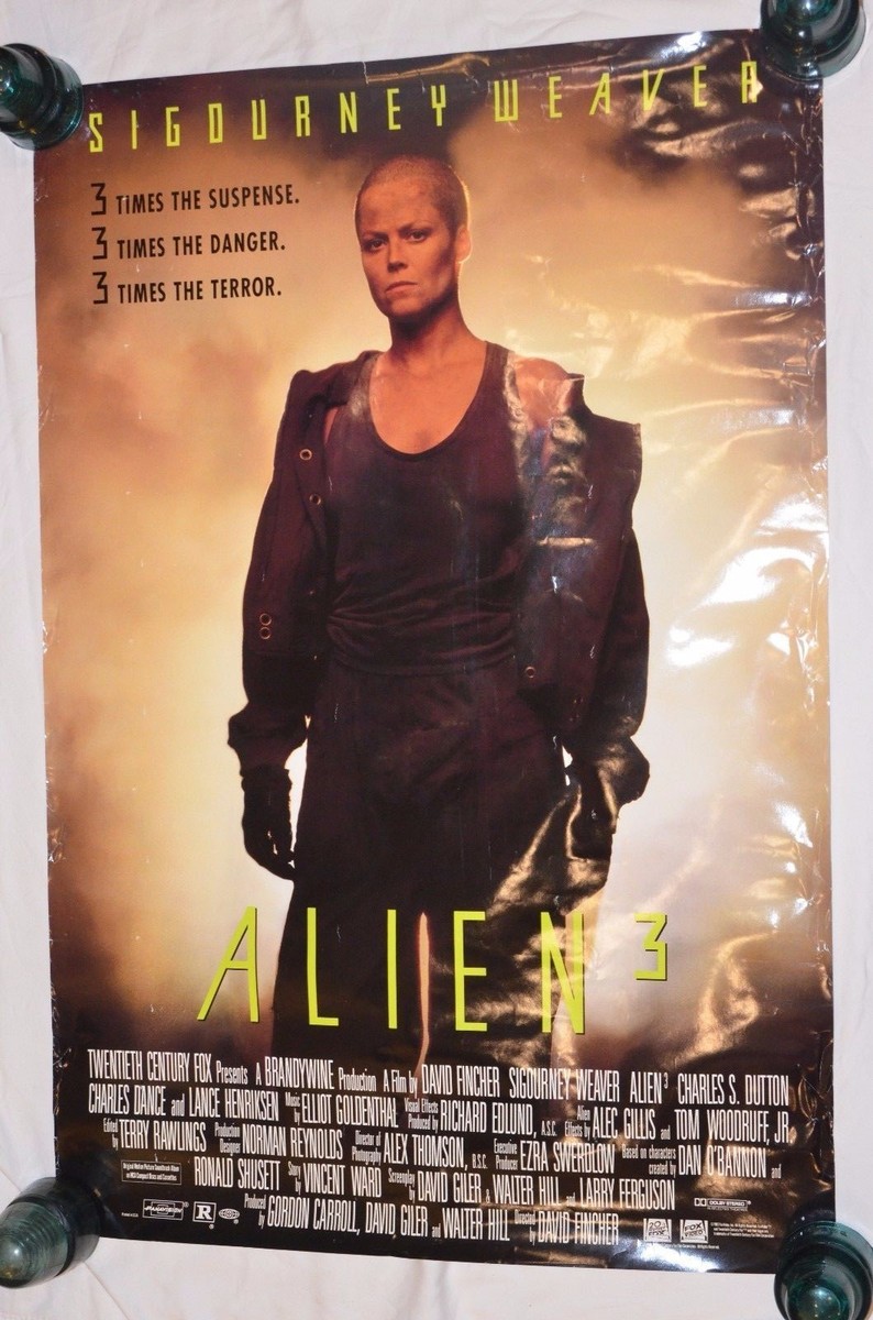 Alien 3 Original Movie Theater Promotional Poster 1992