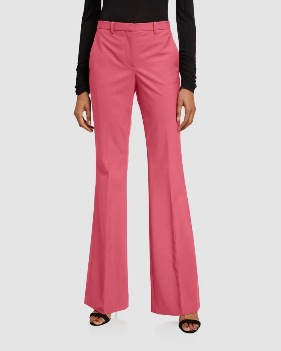 Theory Demitria Wide Leg Velvet Pants