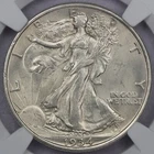 1934 50c Walking Liberty Half Dollar - NGC MS 62