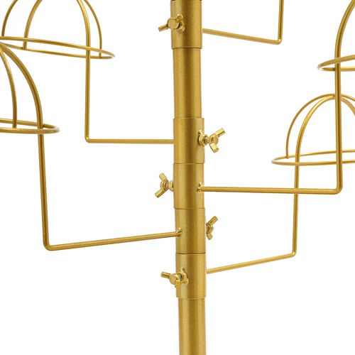 Metal Hats Display Stand Hat Storage Stand Freestanding Hat Rack w/ 25 Hooks - Picture 29 of 56