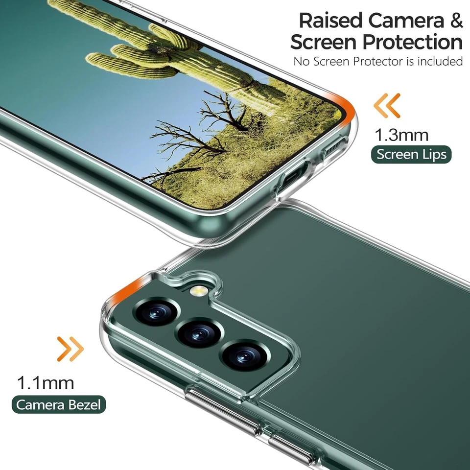 2X Samsung Galaxy S22 5G Clear Cover/Mobile Phone Case,  Set of 2 Cases. - Изображение 3 из 4