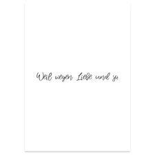 JUNIWORDS Poster, Weil wegen Liebe und so, Sp...