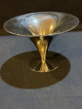 Reduced Arthur Salm Mid Century Modern Nickel-Plated Silhouette Candy/Compote