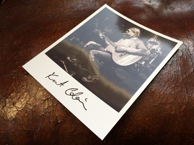 Polaroid KURT COBAIN Signed Photo Printed autograph NIRVANA not ...