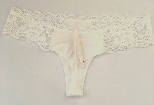 Bragas Tanga Victorias Secret Dream Angels Blanco Talla S Paneles Sólidos Sedosos Nuevas con Etiquetas - Imagen 16 de 16