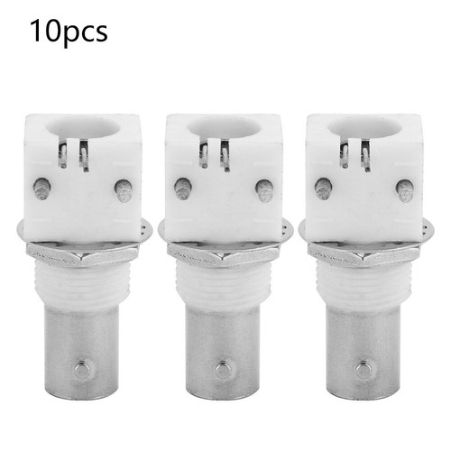 BNC Female Mount Connector 10pcs 90 Degree White Mount Connector Board 2P BNCQ9 - Zdjęcie 3 z 7