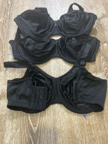 Wacoal BH 32DDD schwarz Basic Beauty Vollfigur Bügel 855192 Menge 3 EUC - Bild 3 von 5