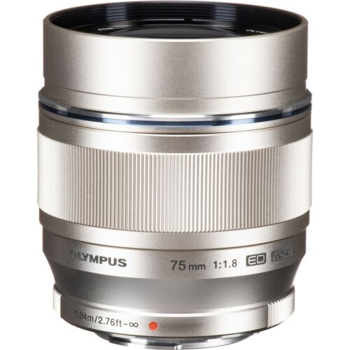 Olympus Digital 75mm f1.8 M.Zuiko ED MSC Lens MFT (Silver)