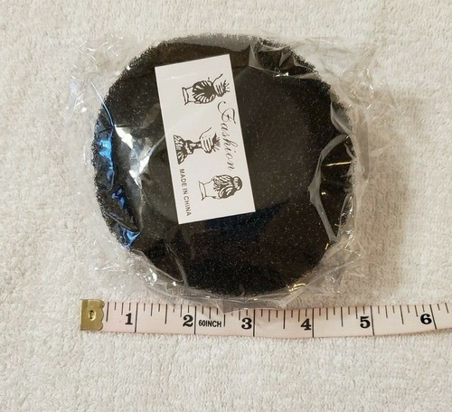 HAIR DONUT BUN MAKER Large Round French Mesh Chignon Ballet Dance Sock Bun Updo - 第 3/8 張圖片