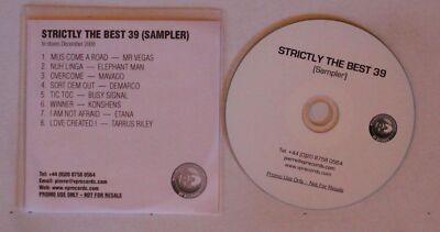 Strictly The Best 39 (Sampler) UK ADV CDR 2008 Mr Vegas Elephant Man Demarco