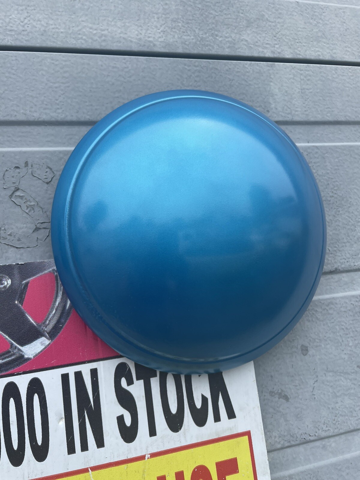 15” Airstream Hubcaps Baby Moons 2 Blue Retro 195979 Rare Oem Restored