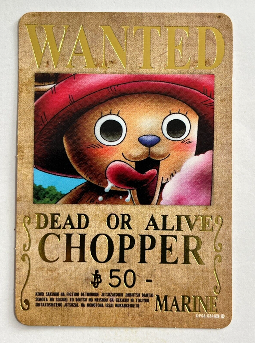 2024 ONE PIECE Card Game TCG #364 CHOPPER WANTED Peru Edition Foil