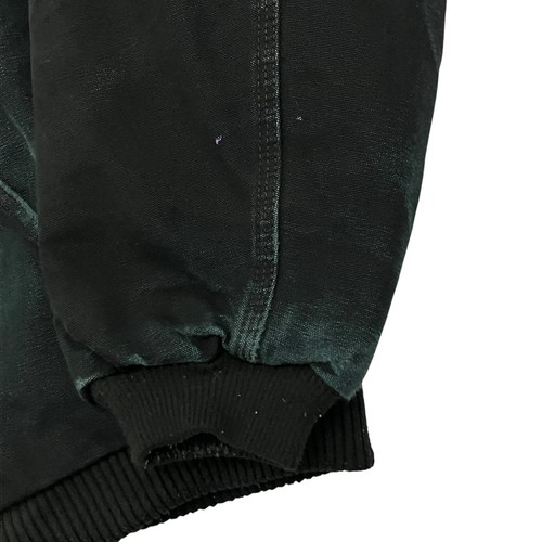 Giacca Carhartt Active vintage J140 nera foderata trapuntata uomo XL made in USA - Foto 5 di 20