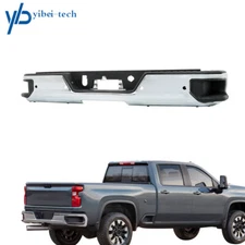 For 2019-2023 Chevy Silverado GMC Sierra 1500 Chrome Steel Rear Bumper Assembly