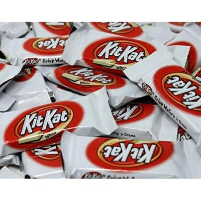 KIT KAT SNACK-wrapped WHITE Chocolate Wafer Candy Bar-BITE SIZE