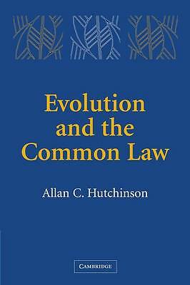 Evolution and the Common Law Hutchinson Paperback Cambridge University Press