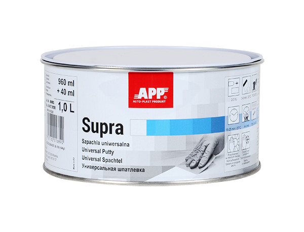 Mastic universel ultra 1L pot de réparation carrosserie avec durcisseur