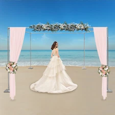 Adjustable 4 Post Hardware Kit, Outdoor Wedding Party Stand, Backdrop Stand