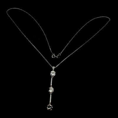 Collier En Argent Sterling 925 Avec Morganite Pêche - Fait Main, Longueur 18 Pouces, Réglable