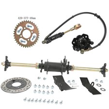 710mm 28" Rear Axle 3 stud Hub Kit For Chinese Gy6 50cc-125cc ATV Quad Buggy