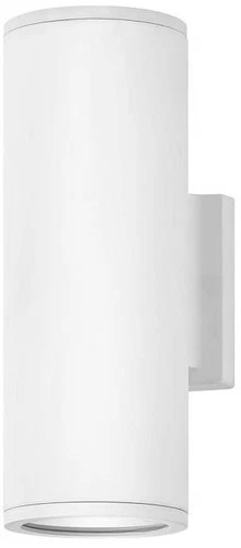 Hinkley Silo 12" High Satin White LED Outdoor Wall Light - Picture 2 of 10