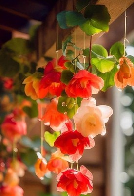 imported winter preety Weeping Begonia Flower Bulbs Pack Of 2 Bulbs