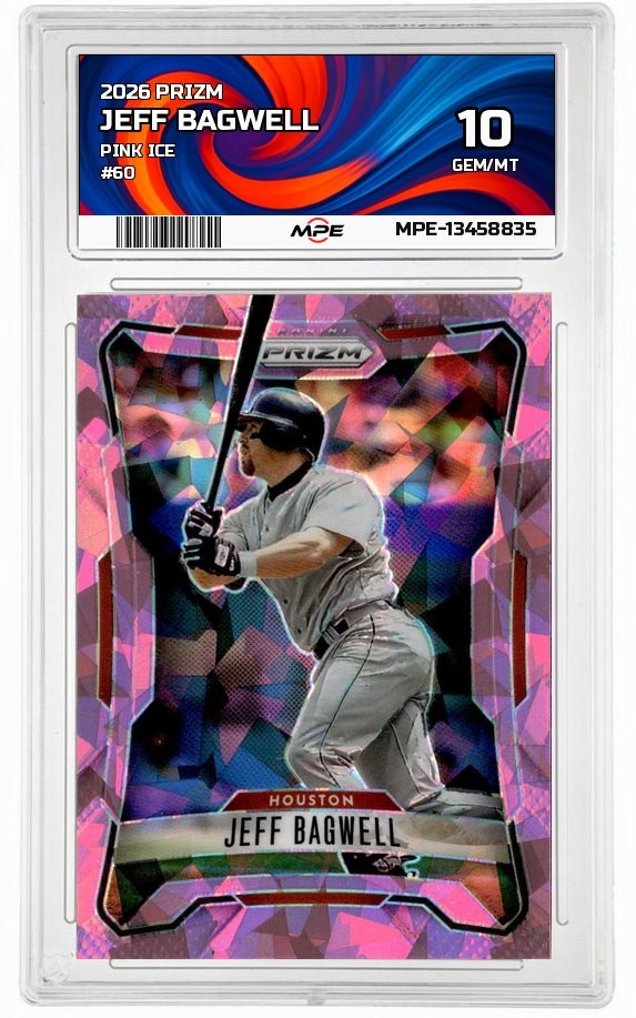 2026 PRIZM PINK ICE JEFF BAGWELL #60 MPE 10