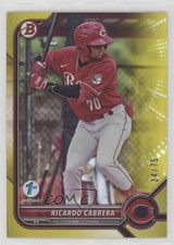 2022 Bowman Draft 1st Edition Yellow Foil 24/75 Ricardo Cabrera #BD-139 6u5