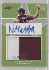2020 Leaf Perfect Game National Showcase Green /25 Niko Mazza #PA-NM2 Patch Auto