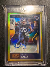 Panini 2020 Score Gold Zone Jurrell Casey Autograph /50 #120 Titans