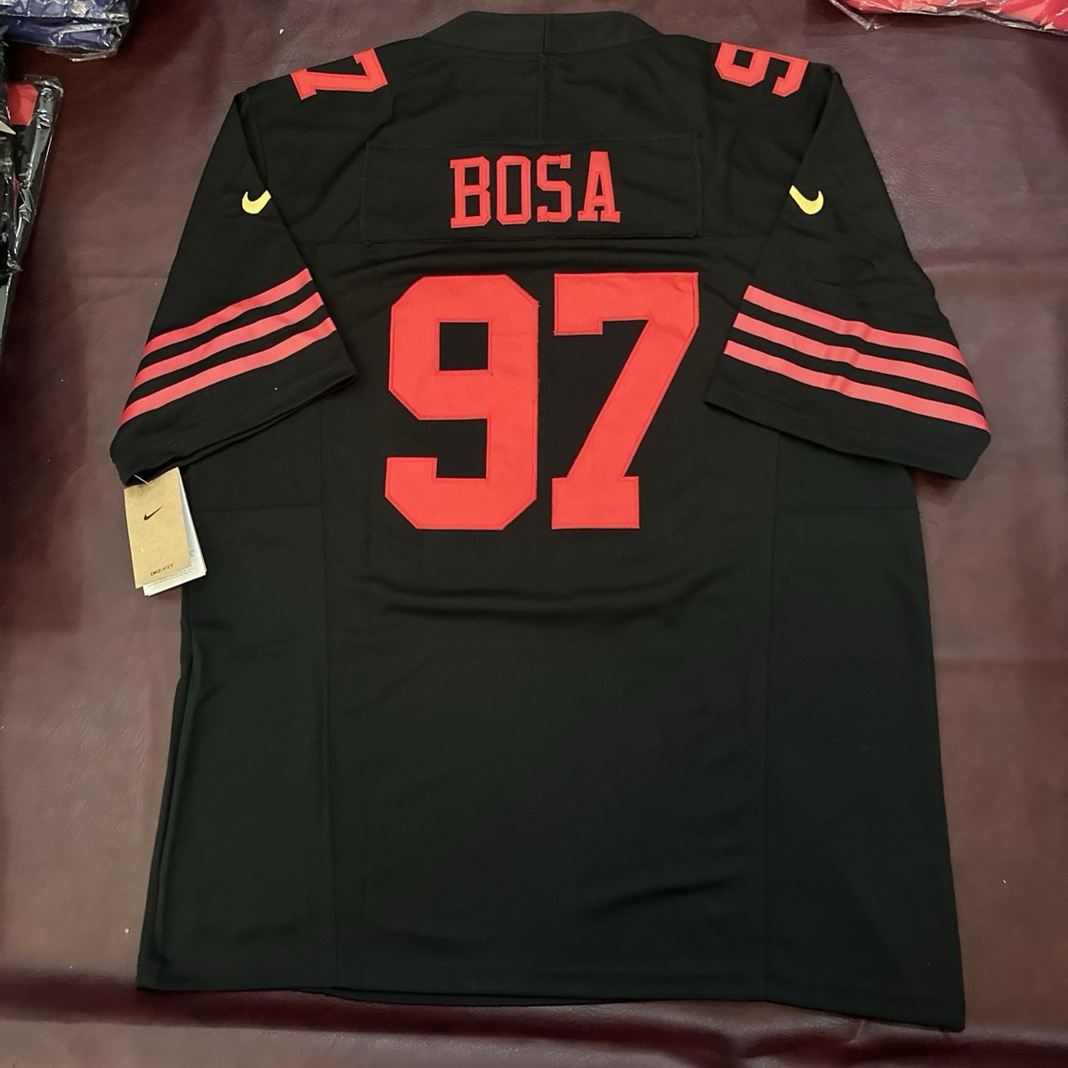 Nick Bosa Jersey San Fransisco 49ers Black #97 Large