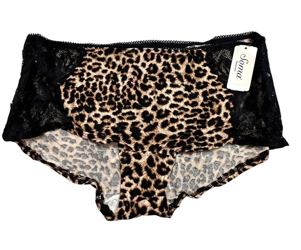 Lote de 4 bragas cortas de encaje Soma Embraceable Signature para mujer XL Foto 3 de 4