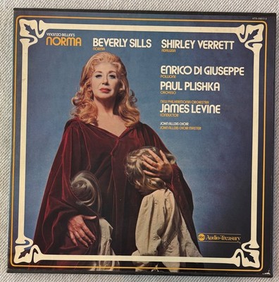 Bellini Norma Beverly Sills Shirley Verrett James Levine ABC Audio-Treasury 3LP 