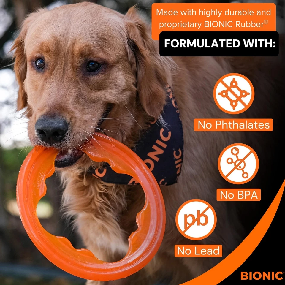 Turbo Dog Toy - High-Visibility Three-in-One Lightweight Design for Chewers - Image 3 of 4