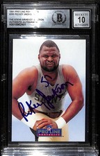 Rickey Jackson Saints HOF Signed 1991 Pro Line Portraits Card Beckett Auto 10