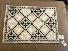 One Disney Mickey Mouse Homestead Collection Reversible Placemat Black Tan White