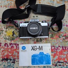 Minolta XG-M 35mm SLR Film Camera w/Minolta MD 50mm f/2 Manual Focus New     S