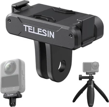 TELESIN Magnetic Quick Release Adapter Mount for DJI Osmo Action Black 